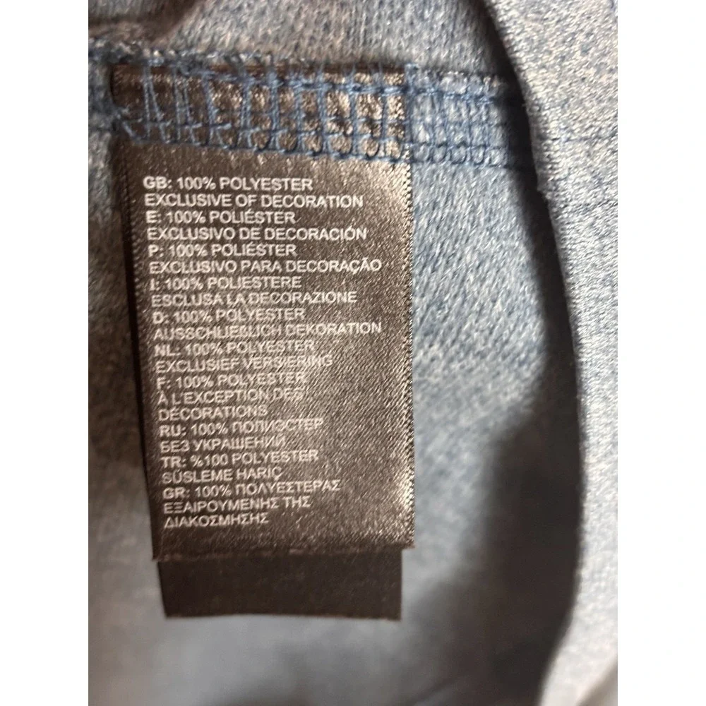 The North Face Mens Medium Blue And Black 1/4 Zip Pullover